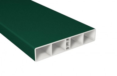 Kunststoff Hohlkammerprofil 130x25mm in Grün